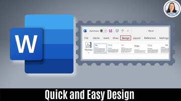 Make Your Documents More Interesting with the Design Tab
