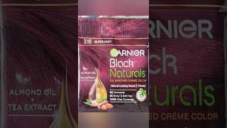 Garnier burgundy hair color final result #haircolor #virral