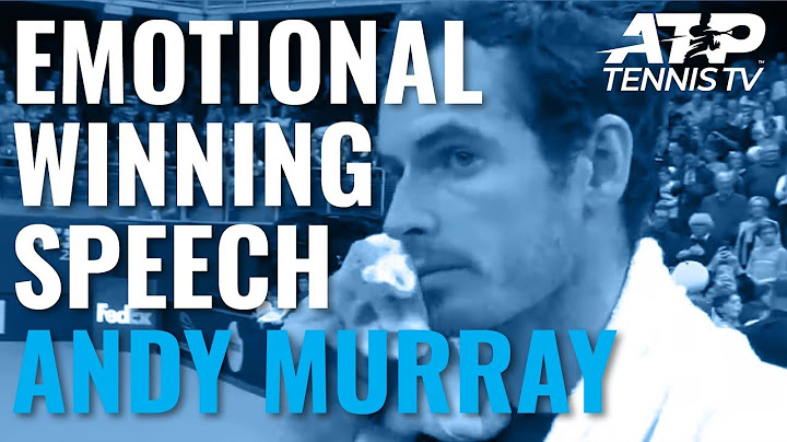 Andy Murray's Emotional Speech After Title Win! | Antwerp 2019