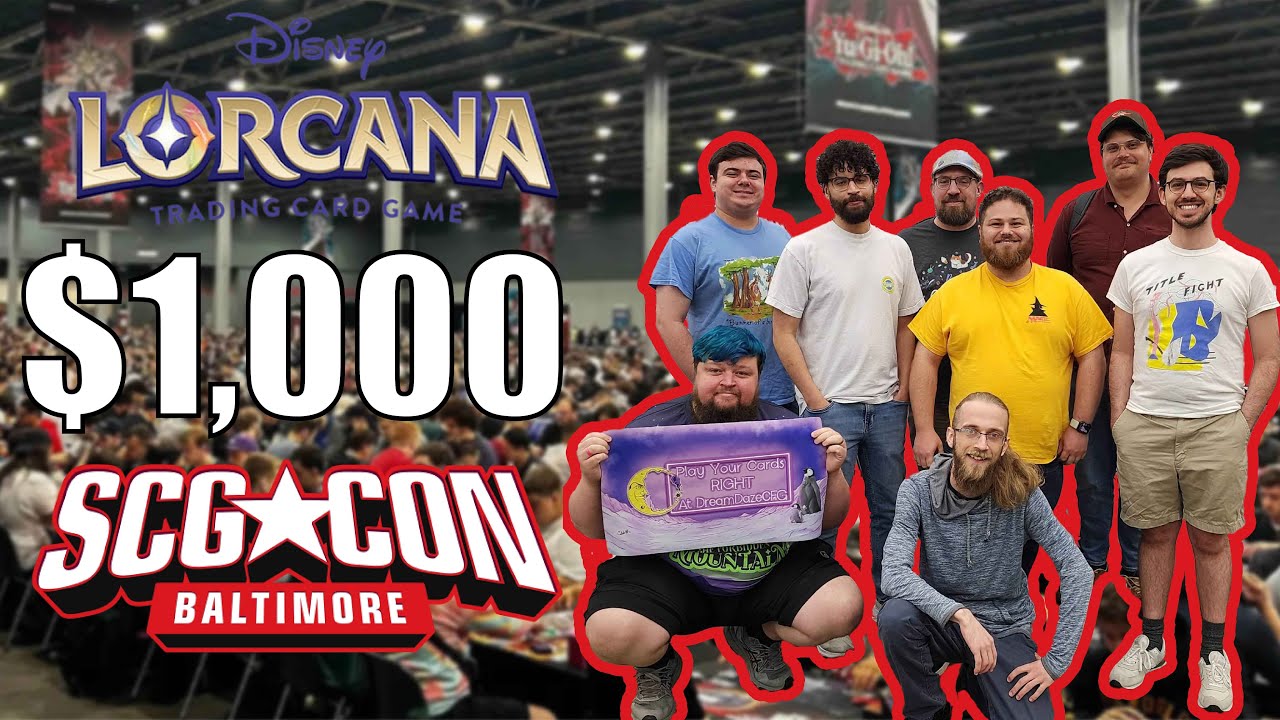 I WON A $1,000 LORCANA TOURNAMENT | SCG STAR CITY GAMES BALTIMORE VLOG