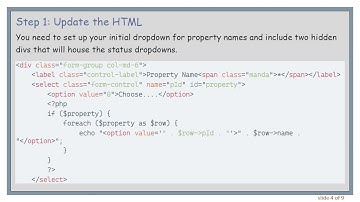 Implementing Conditional Dropdowns in CodeIgniter