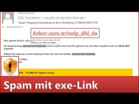 Achtung: Schadhafte Emails vom DHL Fachteam zu Ihrer Bestellung