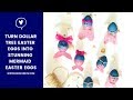 Turn Dollar Tree Faux Eggs Into Beautiful Mermaid Easter Eggs #mermaidlife