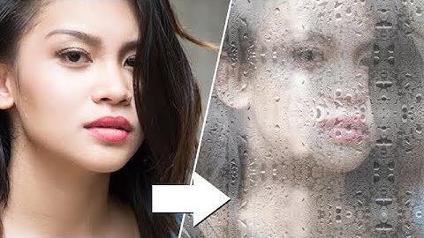 Create Rain Drop Wet Glass Effect in Photoshop