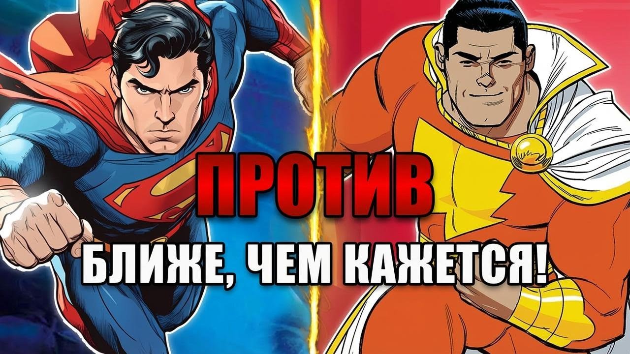 Супермен против Шазама: кто на самом деле сильнее?