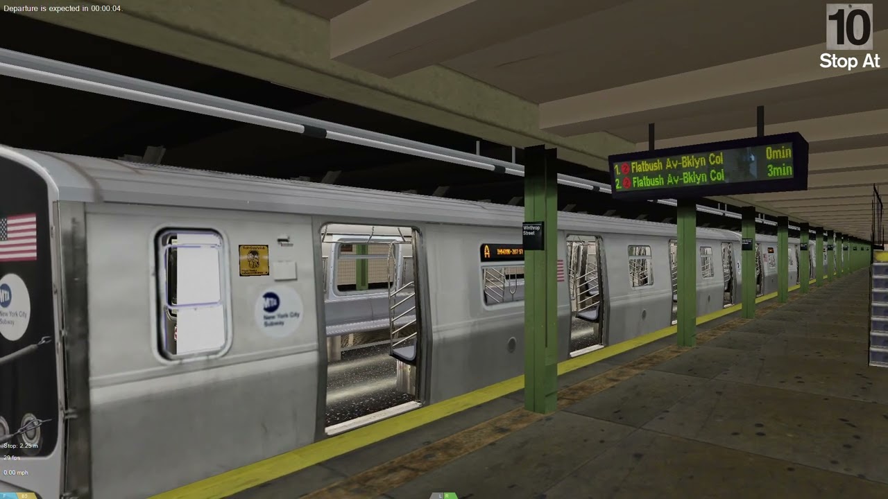 OpenBVE: R179 (2) TRAIN MAKES THE COME BACK AGAIN AT WINTHROP STREET!! (R179 A TRAIN VIA THE 2 LINE)