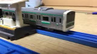 【カツK-704編成】E501系水カツK-704編成普通土浦行き常磐線神立駅発車【音有り】