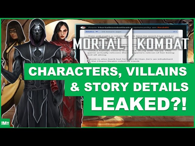 Mortal Kombat 1 leaks reveal new fighters and a possible story