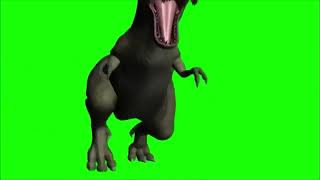 T Rex Running Dino (Free Green Screen)