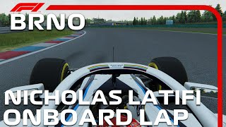 F1 Brno/Masaryk Circuit | Nicholas Latifi Onboard | 2020 Czech Grand Prix