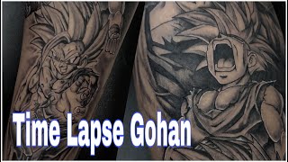 Tatuaje de dragon ball anime Goku / lapso de tiempo - Gohan tattoo #anime #tattoo #viral