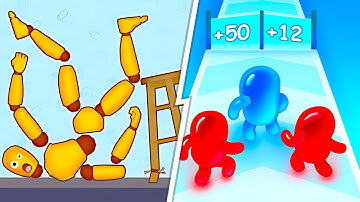 Kick & Break vs Join Blob Clash 3D 🦵🟣 Satisfying Levels Gameplay Walkthrough Android iOS | Ep 682