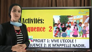 .Activités projet 1; séquence 2; 3AP