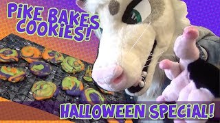 Making Cookies Alone in Fursuit ! // Halloween Special