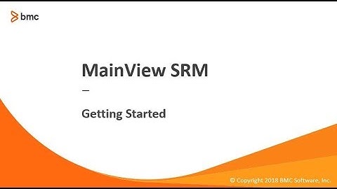 MainView SRM - Getting Started