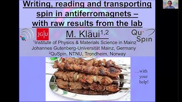 Online Spintronics Seminar #4: Mathias Kläui