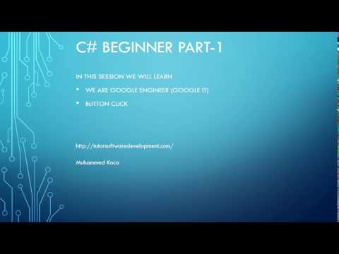 c# Beginner Part-1 Button Click