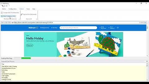 How to scrape Walmart website to mine ALL product titles and URLs using Webharvy | Category Scraping