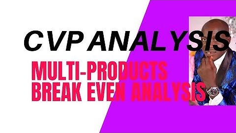 Break Even Point (BEP)/Cost Volume Profit Analysis (CVP) PM /Accounting