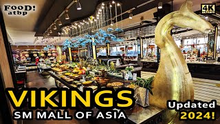 4K || VIKINGS at SM MALL OF ASIA by the Bay || Buffet restaurant tour & walkaround (Updated 2024!)