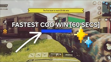 FASTEST COD WIN EVER!! [CINEMATIC] #trending  #gaming #callofduty 