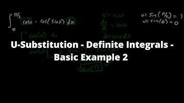 U-Substitution - Definite Integrals - Basic Example 2 - Calculus 1 - Chroniva