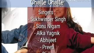 lagu Chalte Chalte sub indo~shakrukhan~rani mukerji lirik