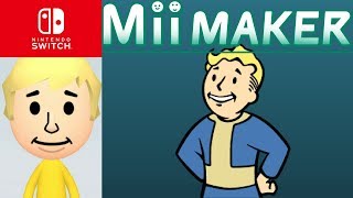 Mii Maker How To Create Vault Boy From Fallout