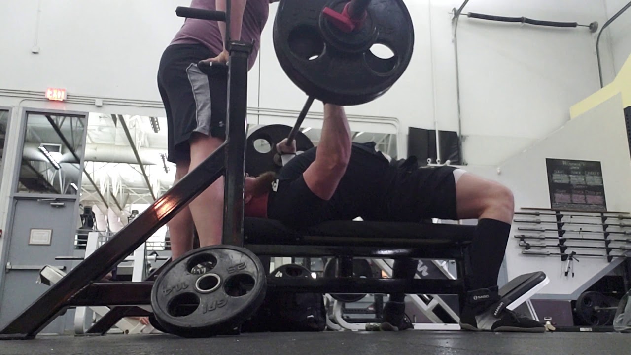 Jan 28 - bench 240 5x5 (set 5) - YouTube