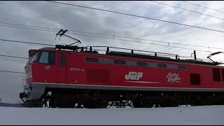 レッドサンダーEF510-4牽引高速貨物3097レ 広島→新潟