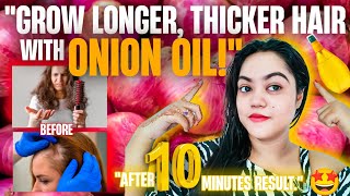 Re-grow Your Hair With Onion Oil In Just 10Minutes