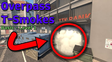 EASY CS2 Overpass T-Smokes (Basic - Level 1)