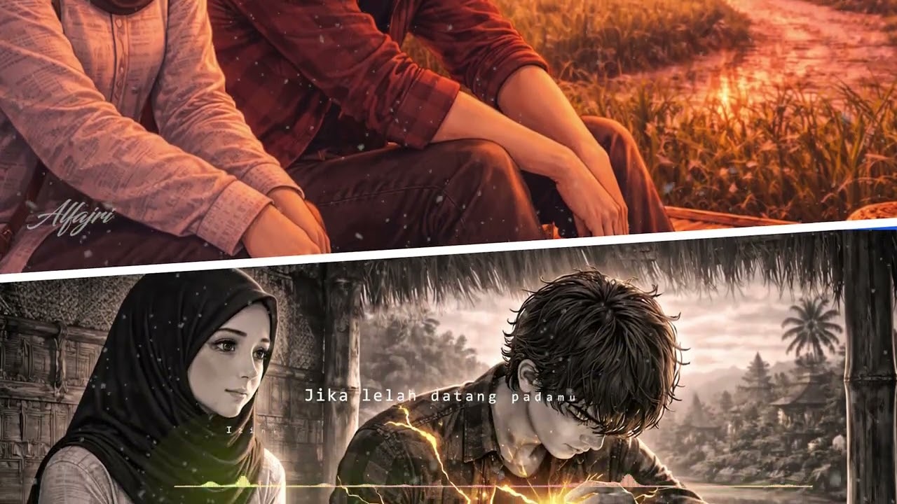 Sabarlah Bersamaku - (Lirik Video) Alfajri