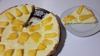 طورطة اناناس كريم شنتيل وكريم باتسيير   tarte ananas et crème  chantilly