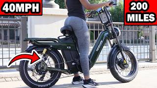 Can Fastest Electric Bike Cargo Go 200 Miles? TESWAY X5 AWD Long Range DUAL MOTOR Ebike Review