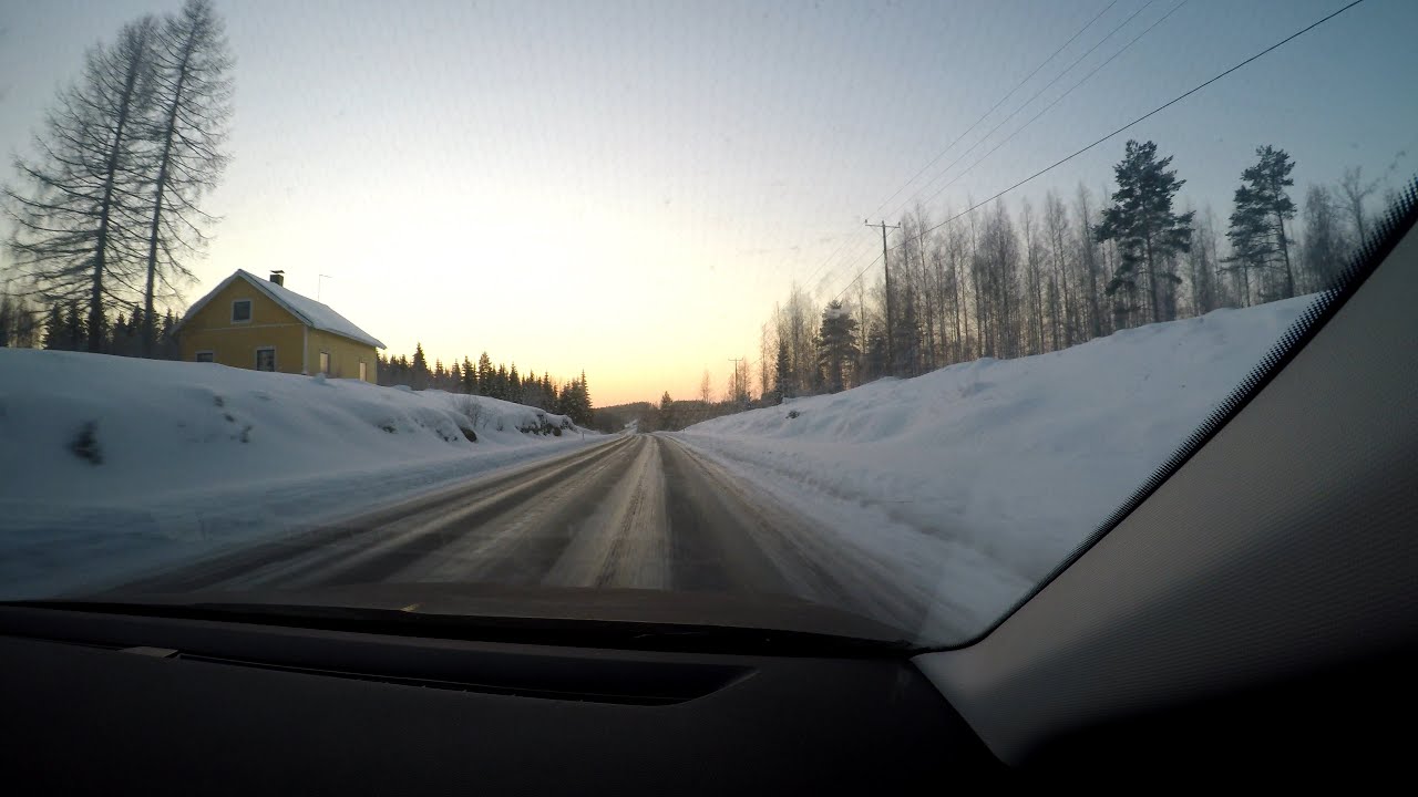 Winter drive - Finland, Viinijärvi - Leppävirta