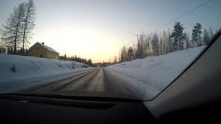 Winter drive - Finland, Viinijärvi - Leppävirta