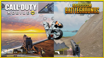 PUBGMOBILE VS CODMOBILE GUNS COMPARISON || CODM VS PUBG SIMILAR GUNS COMPARISON || CODM VS PUBGM