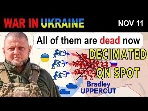 11 Nov: BRUTAL!!! RUSSIANS BARELY CROSS 100 METERS AND GET OBLITERATED | War in Ukraine Explained