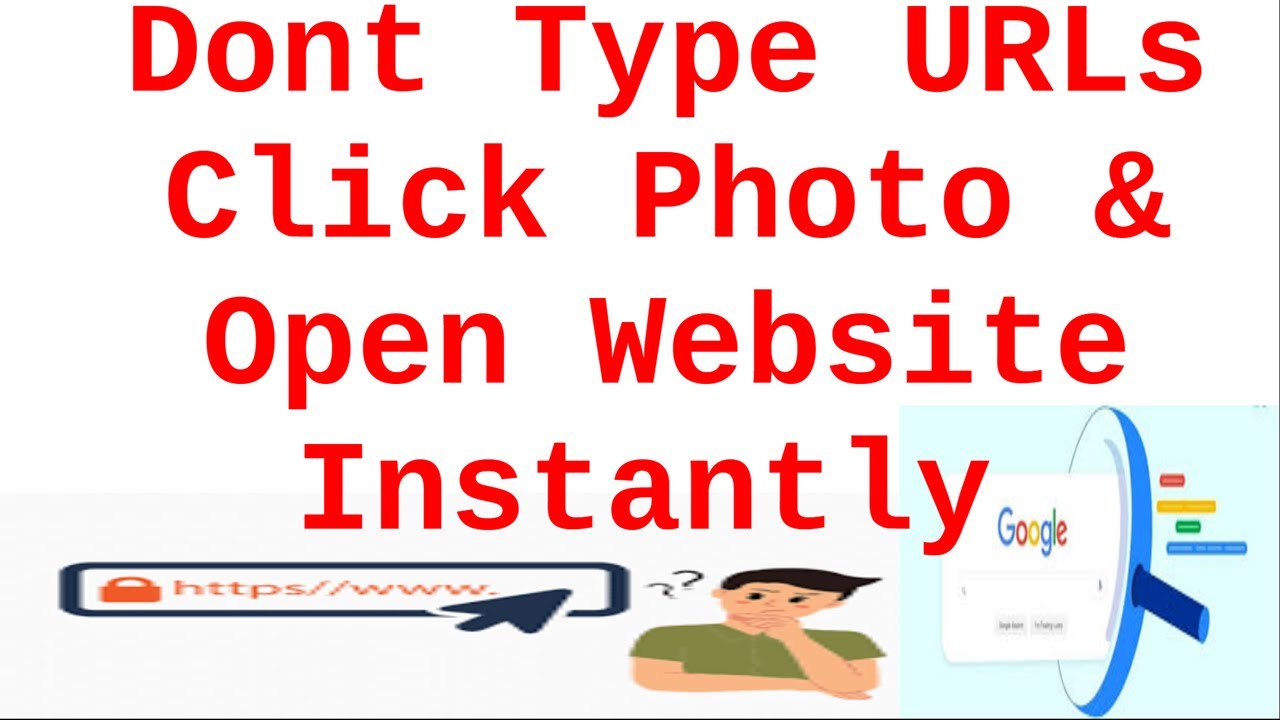 Не вводите URL-адреса. Нажмите на фото и откройте веб-сайт мгновенно.