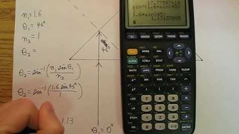 BMAPhysics 14f Tracing a ray of light as it passes through a triangular prism.