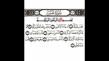 سورة عبس 1 القسم الأول تكرار كيفي من عبس وتولى إلى فأنت عنه تلهى 