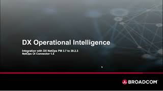 DX Operational Intelligence - NetOps PM OI Connector 1.5 - Update Oct 2020
