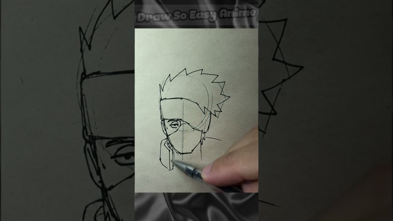 Kakashi Mandrake 🤯 Speed draw desenho Naruto, #shorts