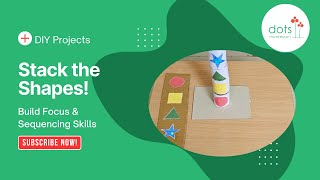 DIY Shape Sequencing Game | Stack the Pattern with Tissue Rolls!