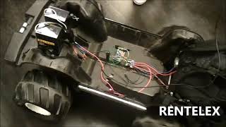 First ever E-car RENTELEX with hub motors with full torque vectoring steering by remote control