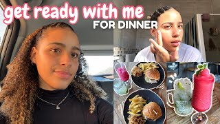 GRWM for dinner🌷✨[shower | hair | makeup | outfit]