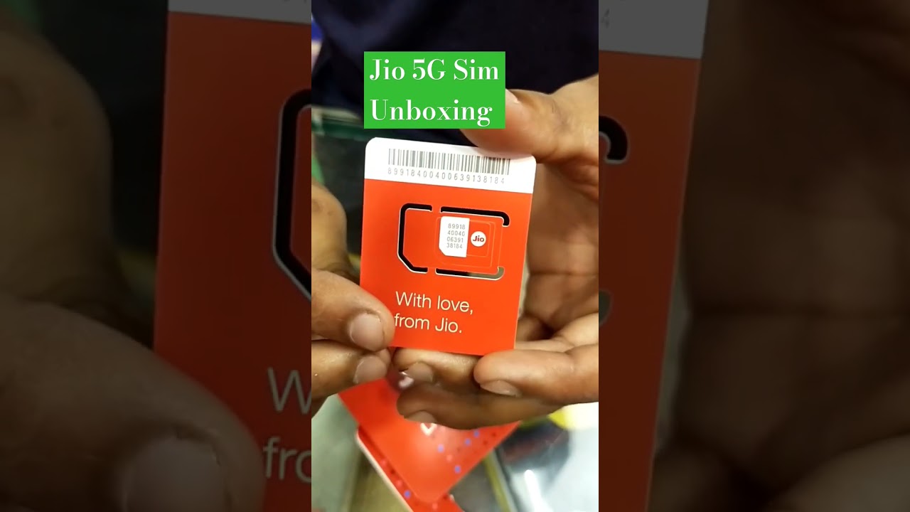 Jio 5G Sim Unboxing 