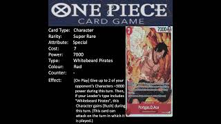 013 Portgas.D.Ace One Piece TCG Paramount War