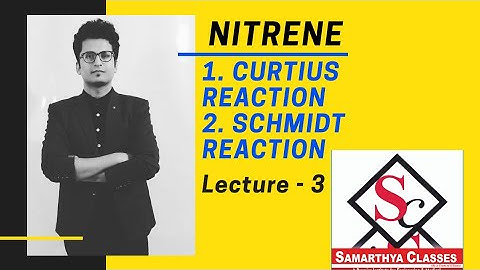 Curtius Reaction / SCHMIDT Reaction || Reactions of Nitrene || Lecture-3